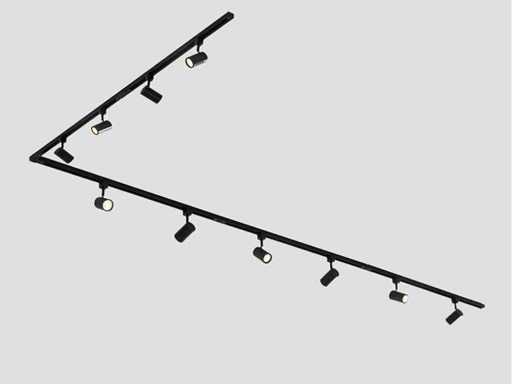 2 x Gleise 300 cm, darunter 12 Spurpunkte MR4 Schwarz